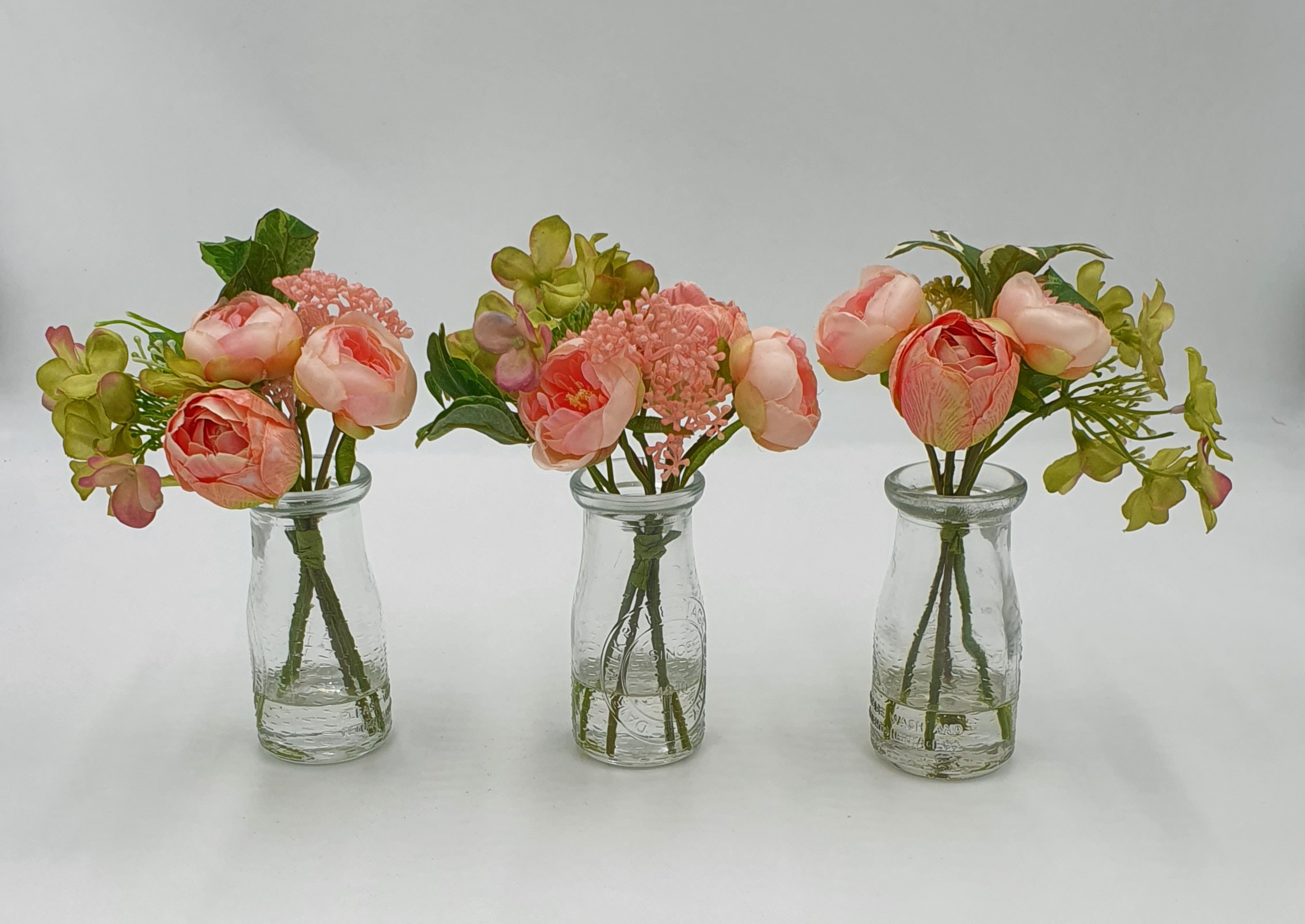Tulip, Peony & Hydrangea In Bottle - Image 3