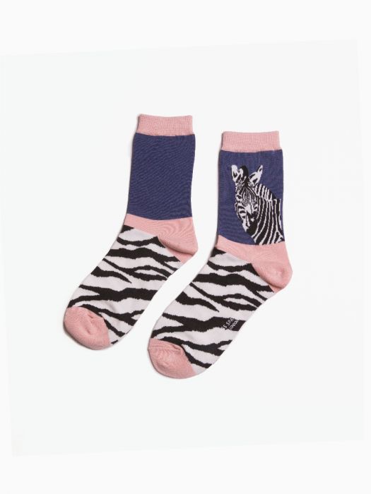 Bamboo Wild Zebra Ladies Socks