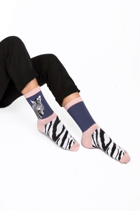 Bamboo Wild Zebra Ladies Socks - Image 2
