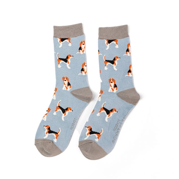 Bamboo Beagle Pups Ladies Socks