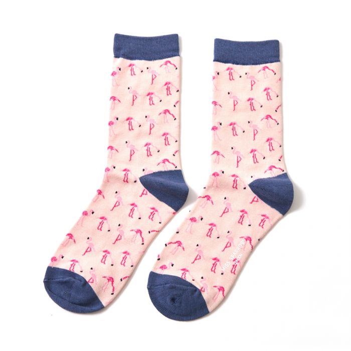 Bamboo Wild Flamingos Ladies Socks