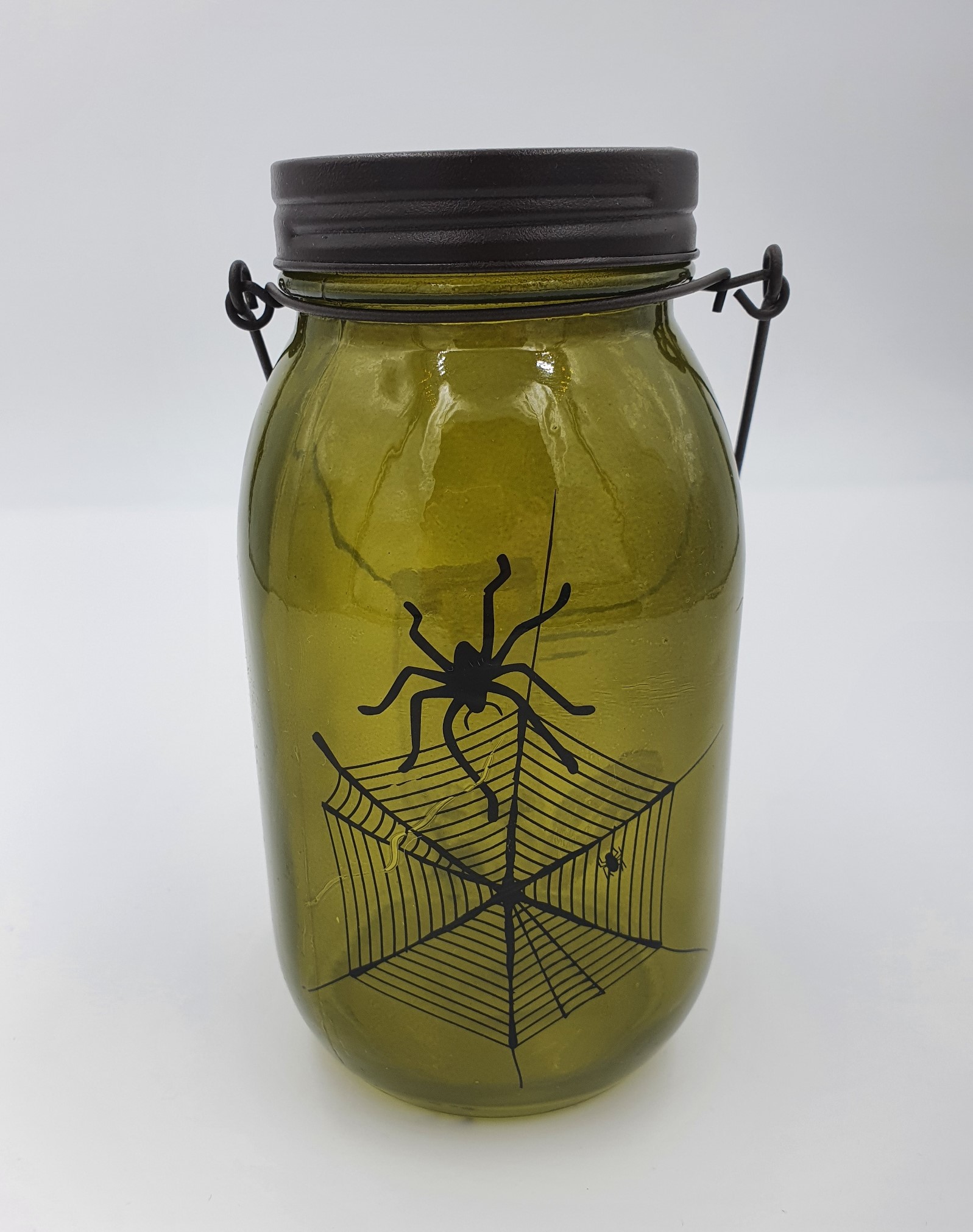 Halloween Light Up Jar Green - Image 2