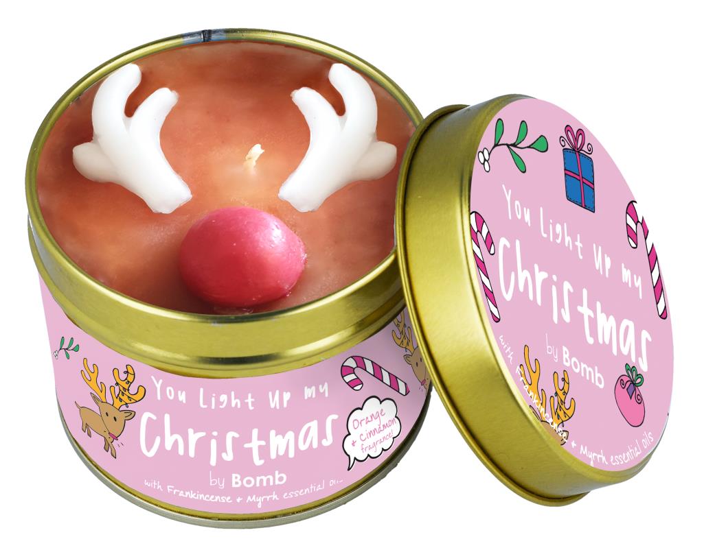 You Light Up My Christmas Tinned Candle